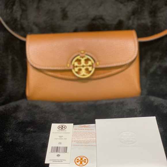Tory Burch : The Miller Crossbody, Natural-grain leather. - Picture 10 of 15